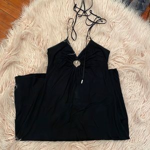 Sharagano peek a boo hole dress